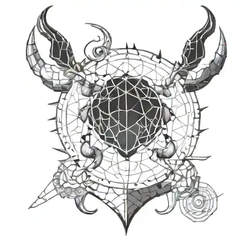 Cancer horoscope tattoo design idea