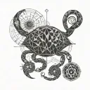 Cancer horoscope tattoo design idea