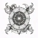 Cancer horoscope tattoo design idea