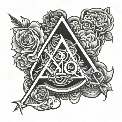 the weeknd XO logo tattoo design idea