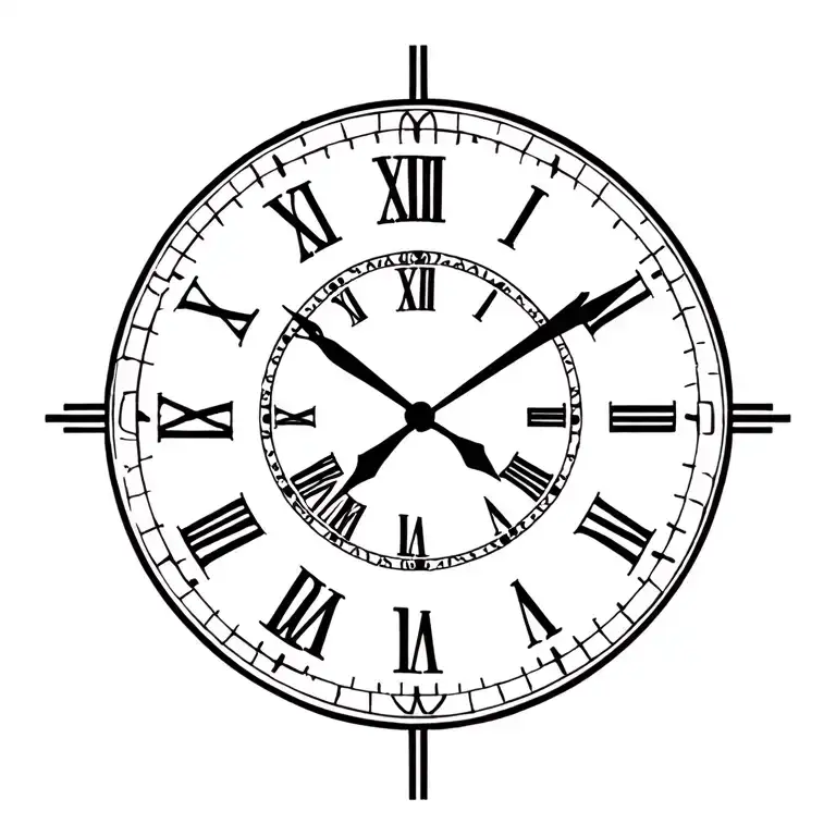 time piece memorial tattoo Mom 07/23/44 Dad 09/15/39 tattoo design idea