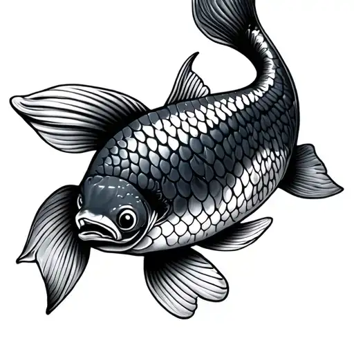 Grateful Dead, koi fish tattoo design idea