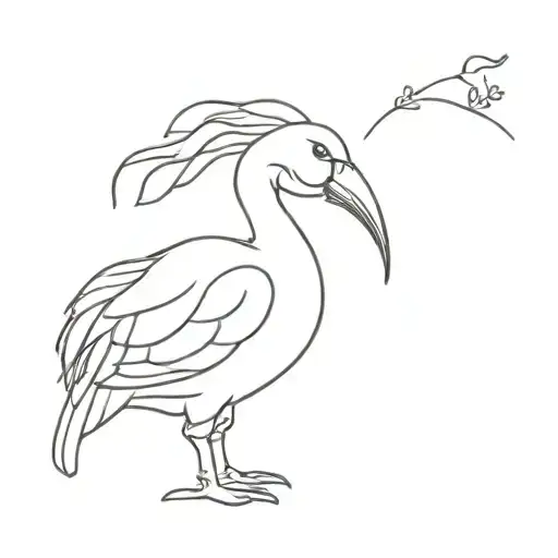 dodo bird tattoo design idea