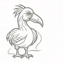dodo bird tattoo design idea