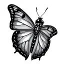 Butterfly And Ladybug tattoo design idea