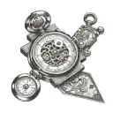 Manual Embosser Machine & Stop Watch & Money tattoo design idea