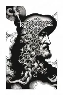 LEONARDO DA VINCI tattoo design idea