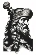 LEONARDO DA VINCI tattoo design idea