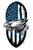 Philadelphia Eagles logo, Atlanta Braves logo, American flag tattoo design idea