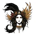 hecate goddess tattoo design idea