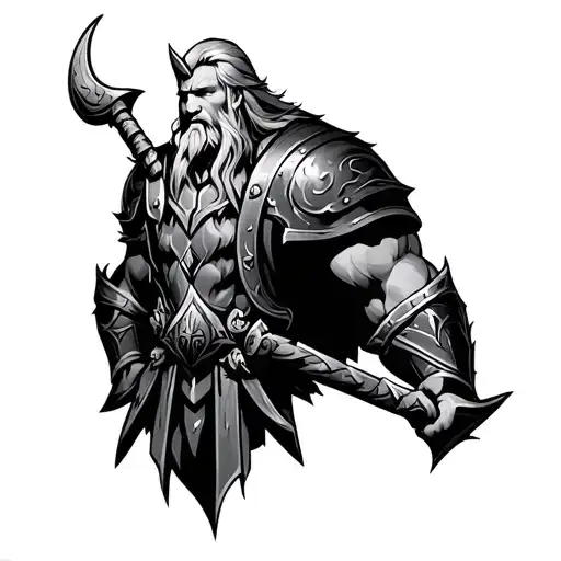 thor viking tattoo design idea