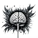 Brain Tumor tattoo design idea