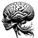 Brain Tumor tattoo design idea