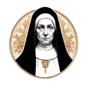 nun tattoo design idea