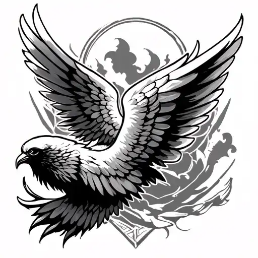 Fourth Wing tattoo design idea