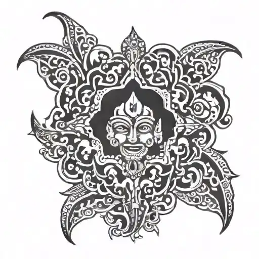 Kaler in punjabi tattoo design idea