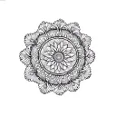 Mandala with dmt patterns tattoo design idea