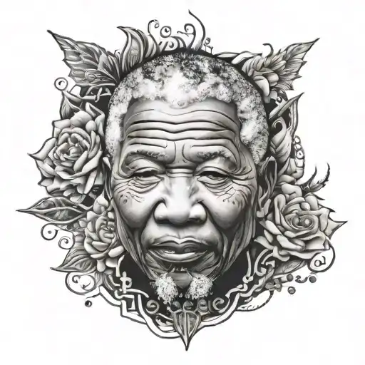 Mandela madusa half sleeve tattoo tattoo design idea