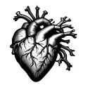 Heart Attack tattoo design idea