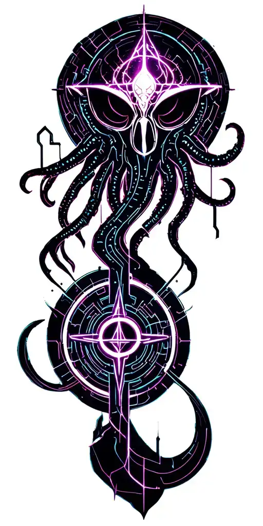 Cthulhu Symbols, the Elder Sign, Ry'leh, Necromomicon Sigil tattoo design idea