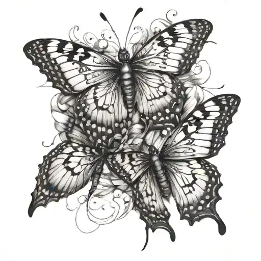 These butterflies lived a million lives to say, I swear I've known you longer then....       Forever and a Day    tattoo design idea