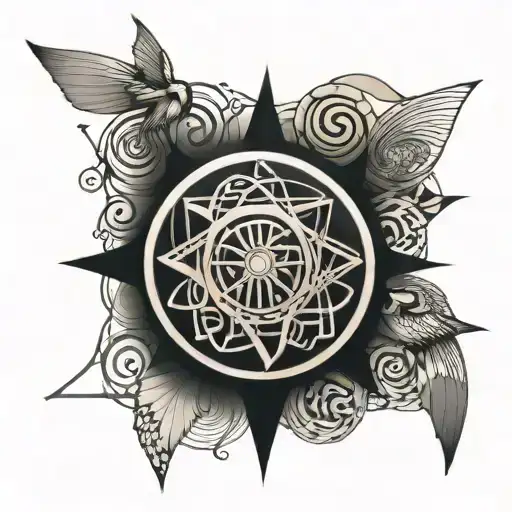 "still living, despite it all" quote with helix intertwined with musical tattoo design idea