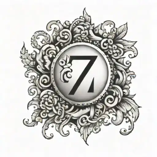 Number 7 in roman numerals representing tattoo design idea