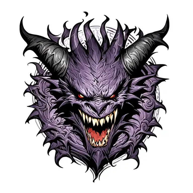gengar tattoo tattoo design idea