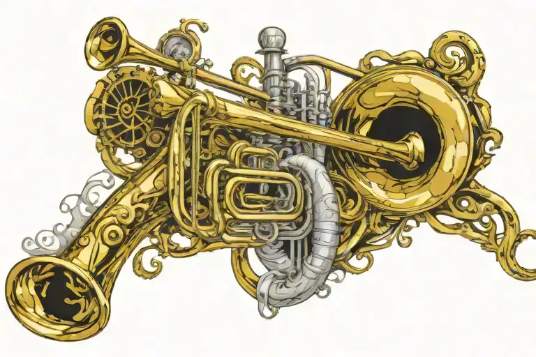 2014 Caprice PPV Trombone Singing German Heritage tattoo design idea