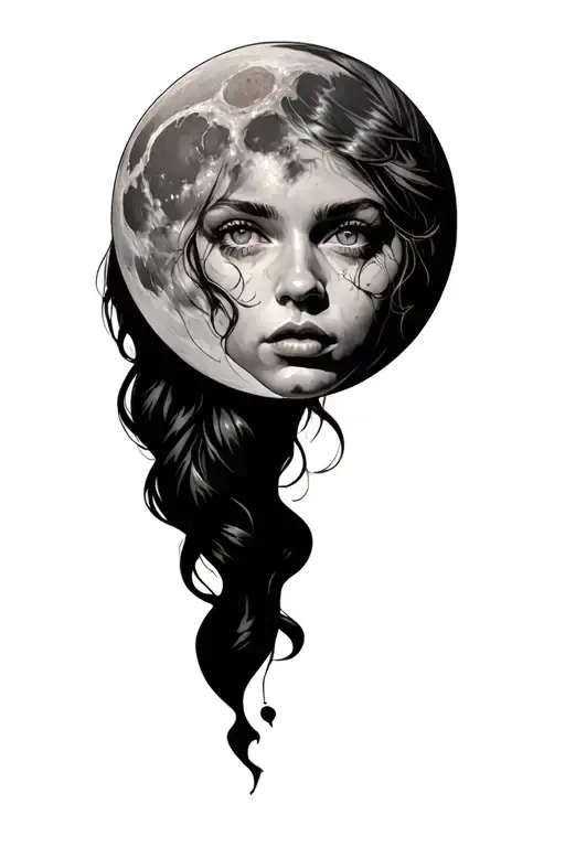 Sydney Sweeney with moon tattoo design idea