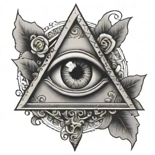 all seeing eye tattoo design idea