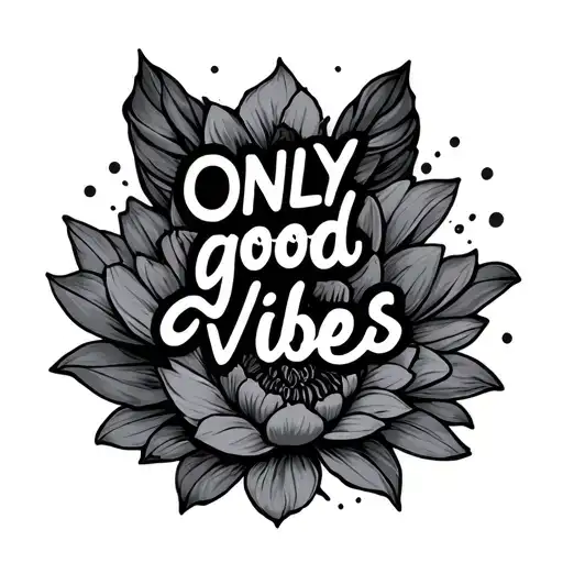 Only good vibes  tattoo design idea