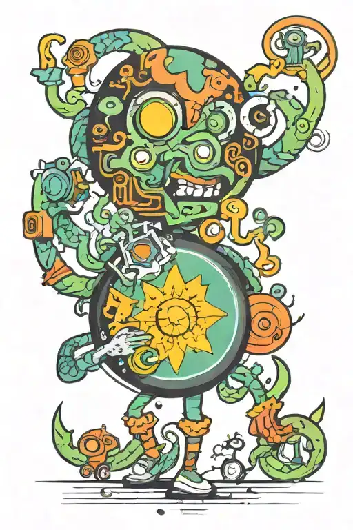 a dmt trip inspired tattoo tattoo design idea