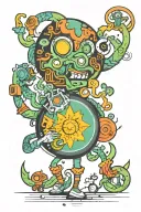 a dmt trip inspired tattoo tattoo design idea