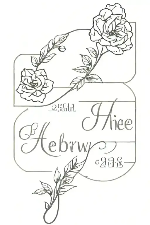 matching simple tattoo based on Hebrews 3:13 tattoo design idea
