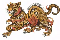 aztec jaguar warrior tattoo design idea