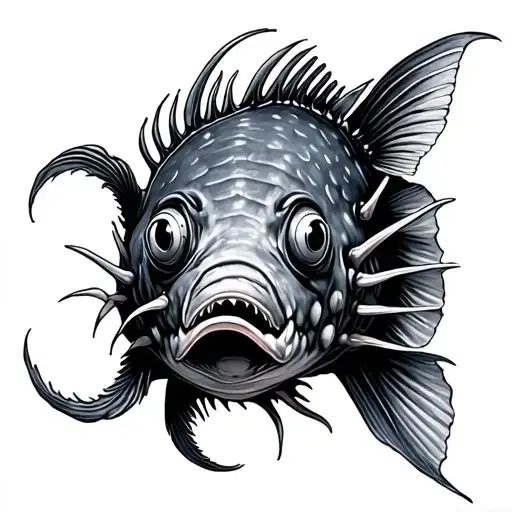 angler fish tattoo tattoo design idea