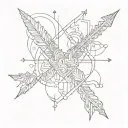 down syndrome arrows tattoo design idea