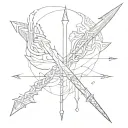 down syndrome arrows tattoo design idea