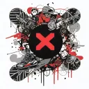 part of snowboard tattoo design idea