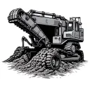 underground mining tattoo design idea