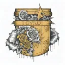 loyal love tattoo design idea