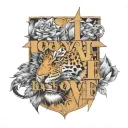 loyal love tattoo design idea