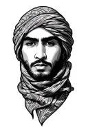Keffiyeh tattoo design idea