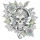 content tattoo design idea