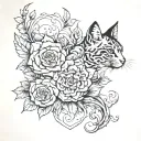 content tattoo design idea