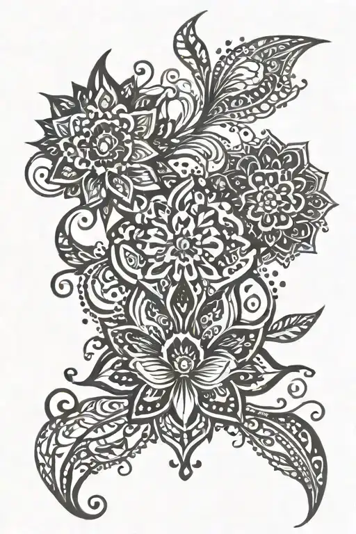 Henna tattoo design idea