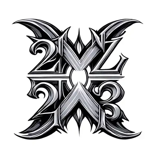 2023 Roman Numerals tattoo design idea