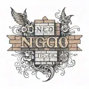 bricks  with words  tattoo design idea