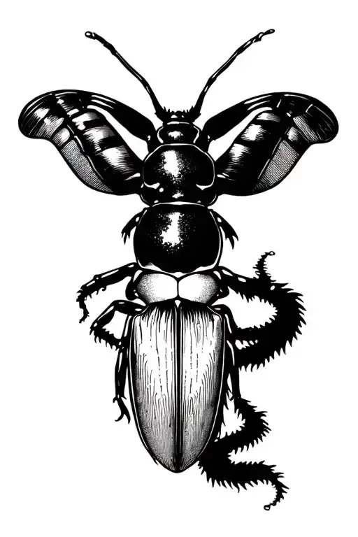 Beetlejuice tattoo design idea